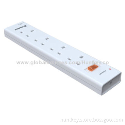 The UK Standard Power Strip with 4 Outlet UK Sockets